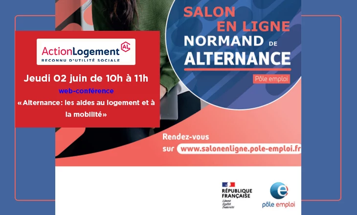 Visuel du salon en ligne de l'alternance