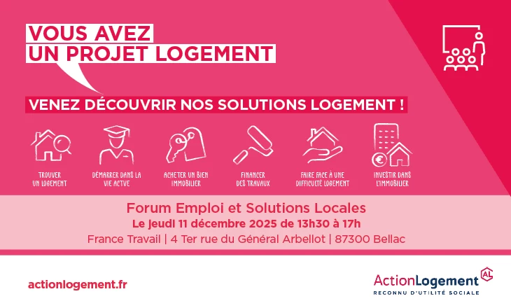 Vignette du Forum Emploi et Solutions Locales à Bellac (87)